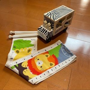 Safari themed toy and growth chart